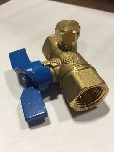 528 GAS COCK 1/2" SIDE TAP AG